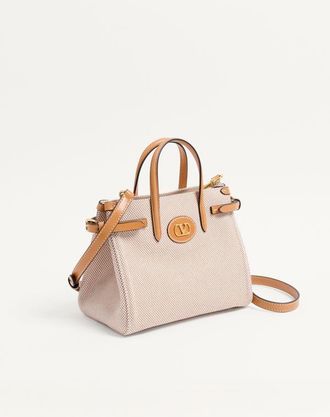 Valentino Garavani Borsa Shopping Piccola Valentino Garavani Antibes In Canvas Donna NATURALE UNI