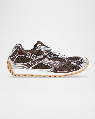 Bottega Veneta Men & apos;s Orbit Technical Fishnet Sneakers
