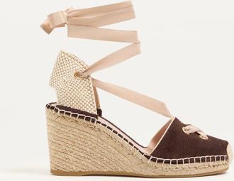 Valentino Garavani Resort Wedge in Split leather 75mm Wo