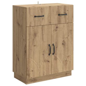 vidaXL Aparador Roble Artisan 66 X 34,5 X 87 Cm Madera De Ingenier&iacute;a Vidaxl