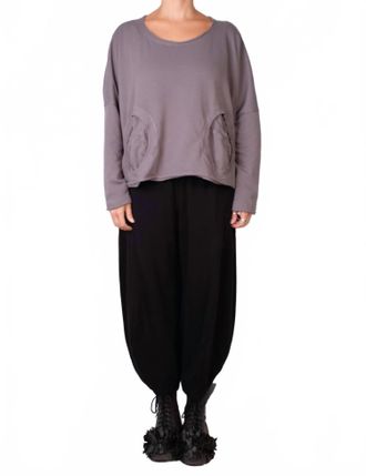 Rundholz Boxy Sweatshirt In Dark Grey