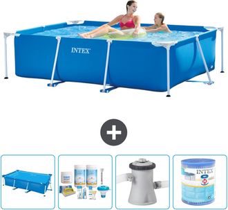 Intex Piscina Con Estructura Rectangular - 220x150x60 Cm - 7-piezas S30004