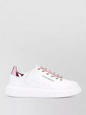 Just Cavalli leather low top sneakers chunky sole