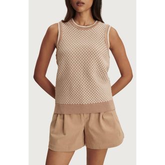 Varley Jenson Sleeveless Sweater in Light Taupe at Nordstrom, Size X-Small
