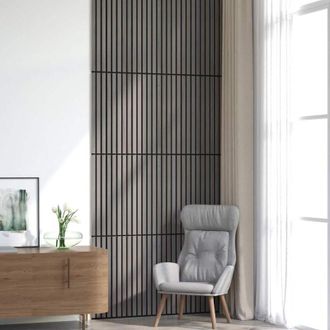 vidaXL Paneles Ac&uacute;sticos De Pared 8 Uds Listones 60,5x60 Cm Vidaxl