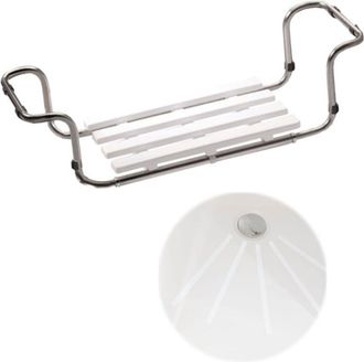 Pellet Asiento Ba&ntilde;era Extensible Pmr Pellet Acero Inoxidable 304 + Tiras Antideslizantes Pmr Pellet X 12