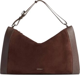 Coccinelle Borsa a spalla Elinor con zip - Marrone
