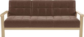 Sit&more 3-Sitzer »Billund« Armlehnen aus Buchenholz in natur, verschiedene Bezüge und Farben