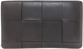 Bottega Veneta Pre-owned Wallets, female, Black, Size: ONE SIZE Pre-owned Vintage Long Wallet (Bi-fold)