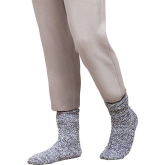 Barefoot Dreams CozyChic Heathered Socks in Slate Blue-White at Nordstrom, Size Small/medium