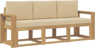 vidaXL Conjunto De Sof&aacute;s De Exterior 3 Uds. Vidaxl