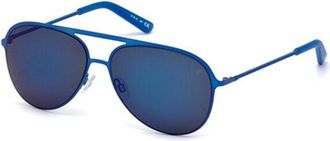 Web Eyewear WE0136 91X Mens Sunglasses Blue Size 57