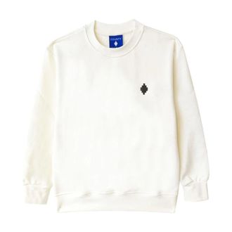 Marcelo Burlon Crewneck Sweatshirt - male - Marcelo Burlon - Kids Sweatshirts - White - 10 Y - Kids