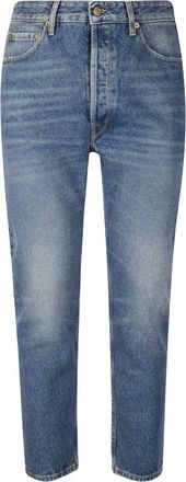 Golden Goose Happy Jeans - Heren - Slim Fit Jeans - Blauw - W33 - Katoen - Jeans