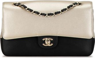 Chanel Hobo Bags - 2016-2017 Medium Classic Bicolor Caviar Double Fla - für Damen