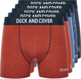 Duck and Cover Heren Quenelly Boxershorts (Set van 5) (Veelkleurig)