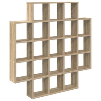 vidaXL Estante De Pared Roble Sonoma 100 X 13 X 100 Cm Vidaxl