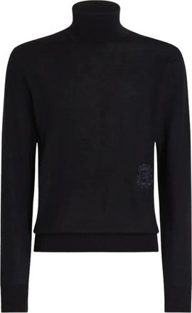 Dolce & Gabbana Truien & Vesten, Heren, Zwart, XL, Sweater Marino Det Cuello Alto
