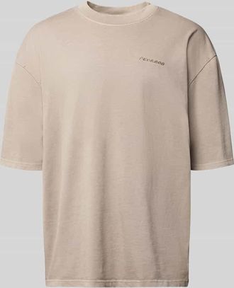 Pegador Oversized T-Shirt mit Label-Stitching in Graphit, Größe XXL