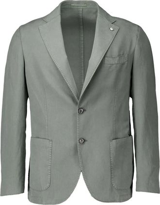Lubiam Groene Stijlvolle Jas - Heren - Blazers - Groen - 3XL - Jassen