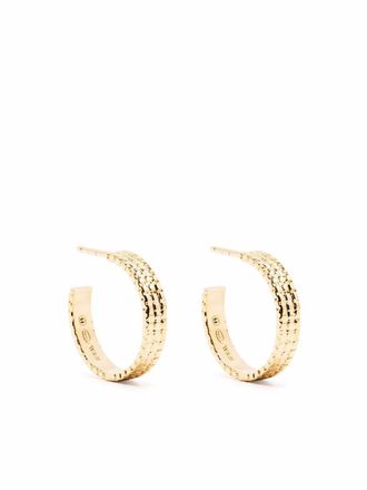 Wouters & Hendrix textured small hoops - women - Gold Plated Sterling Silver - One Size