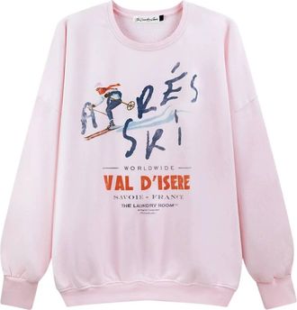 The Laundry Room Womens Apres Ski Savoie Sweatshirt In Pink