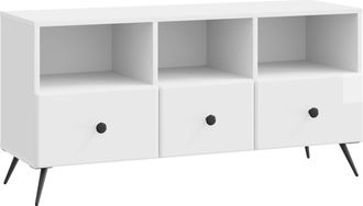 vidaXL Mueble De Tv Brillante 102 X 34,5 X 50 Cm Madera De Ingenier&iacute;a Vidaxl