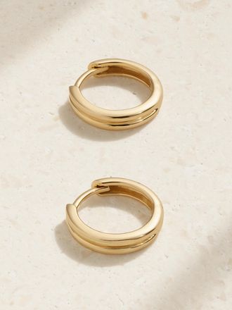 Stone and Strand Orecchini A Cerchio In Oro 14 Carati Essential