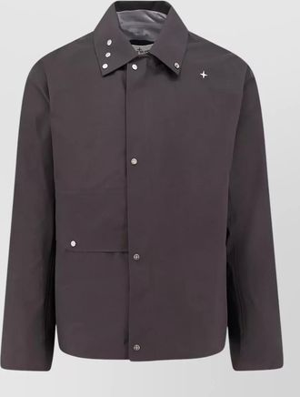 Stone Island gore tex hooded jacket flap pocket