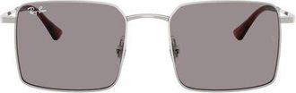 Ray-Ban Idan Bio-Based 50mm Square Sunglasses in Silver /Grey at Nordstrom