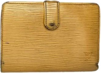 Louis Vuitton Pre-owned Vintage Portemonnee - Dames - Vintage Accessoires - Geel - ONE Size - Leer - Vintage