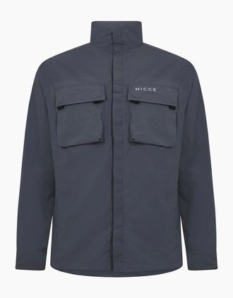 Nicce London Mens Statlo OvrShirt - Grey - Size: 40/Regular