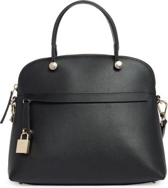 Furla Classic Dome Leather Handbag in Nero at Nordstrom Rack