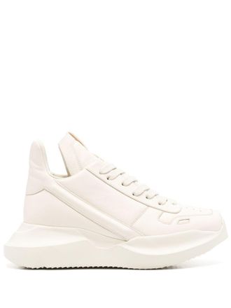 Rick Owens Geth Runner Leather Sneakers