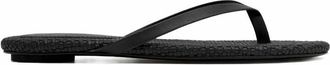 St.Agni Womens Woven Flip Flop Sandals In Black