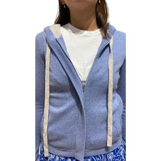 Autumn Cashmere Contract Ties Hoodie In Slate/mojave
