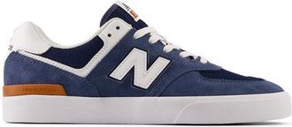 New Balance Mens NB Numeric 574 Vulc in Blue/White Suede/Mesh, size 10.5