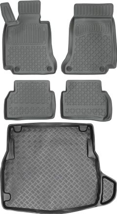 OEM Juego De Alfombrillas Para Coche Y Maletero Para Mercedes Clase C W205 Sed&aacute;n (2014)
