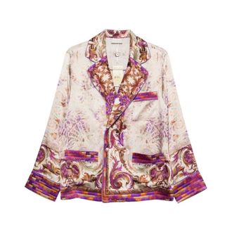 Pierre-Louis Mascia Blazers, female, Multicolor, Size: M Silk Floral Blazer