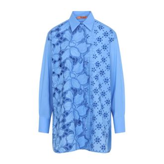 Ermanno Scervino Shirts, female, Blue, Size: 2XS Life Shirt