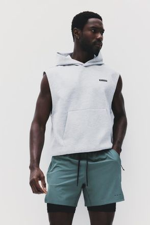 H&M Double-layered sports shorts with drymove in Dusty Green at Nordstrom, Size Xx-Large