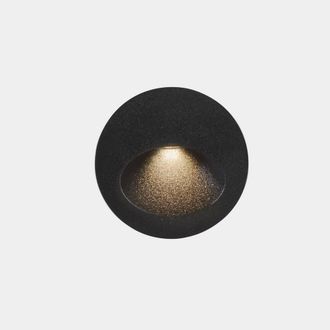 Netlighting Bat Outdoor LED Recessed Wall Light Round Urban Grey IP65 2.2W 2700K