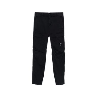 C.P. Company Straight Trousers, male, Black, Size: XL Straight Trousers