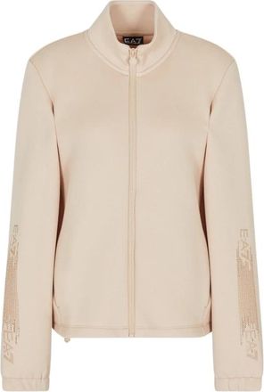 Emporio Armani Stijlvolle Sweaters Collectie - Dames - Zomerjassen - Beige - M - Jassen