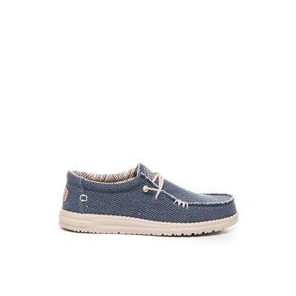 Hey Dude Wally Braided Blue Night Schoenen - Heren - Veterschoenen - Blauw - 45 EU - Schoenen