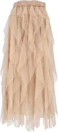 Ermanno Scervino Falda Larga - Skirts - Mujer - Marr&oacute;n - S