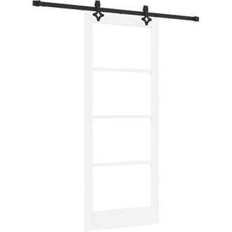 vidaXL Puerta Corrediza Orkdal Blanco 83 X 202 Cm Madera Y Metal