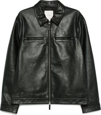 Calvin Klein Zip-front Leather Jacket