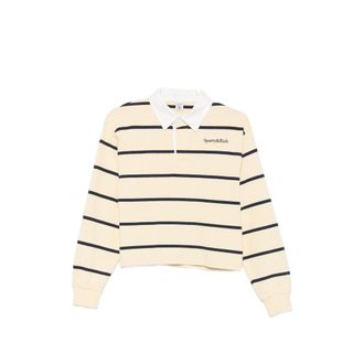Sporty & Rich Striped Polo Shirt