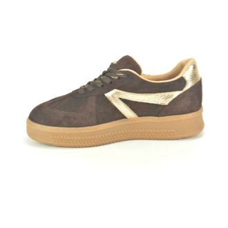 Babouche Lifestyle Babouche - Bruin + Goud Sneaker N.dz - Dames - Schoenen - Bruin - Maat: 40 EU
